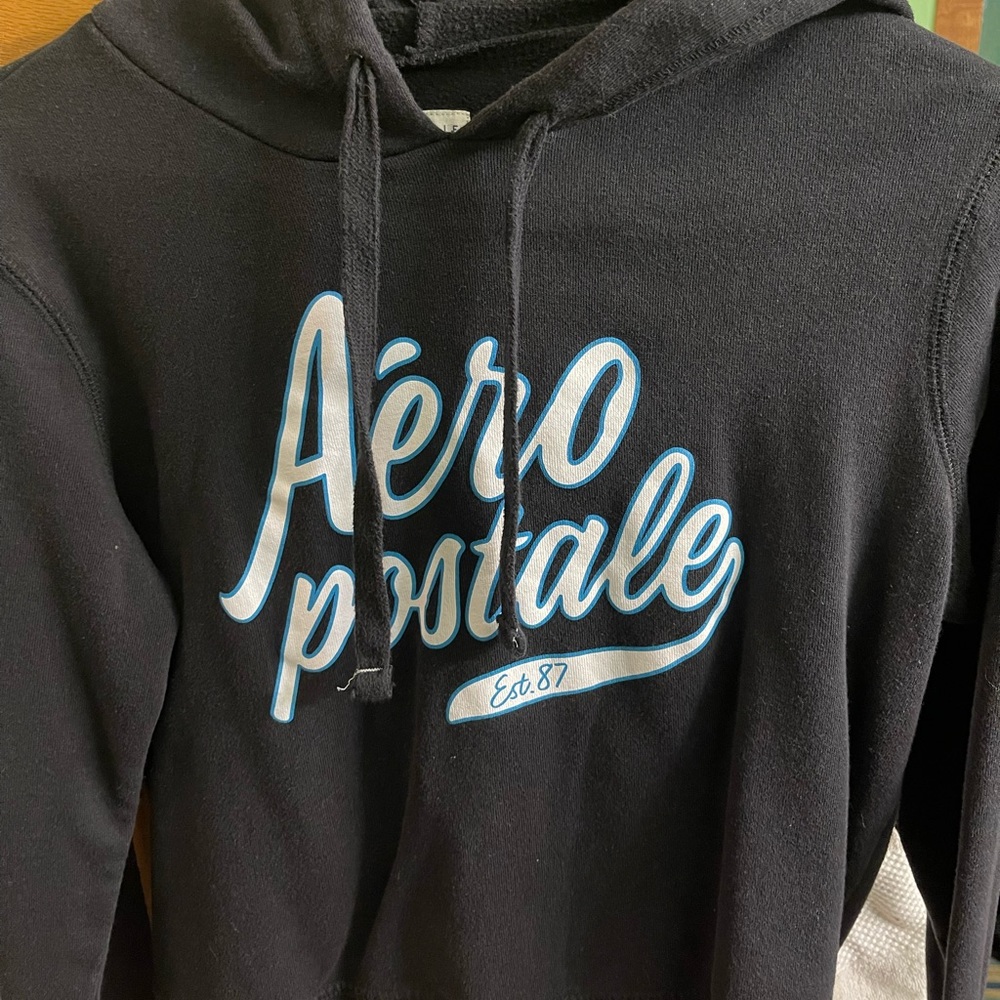 Aeropostale Medium Pullover Hoodie - Black